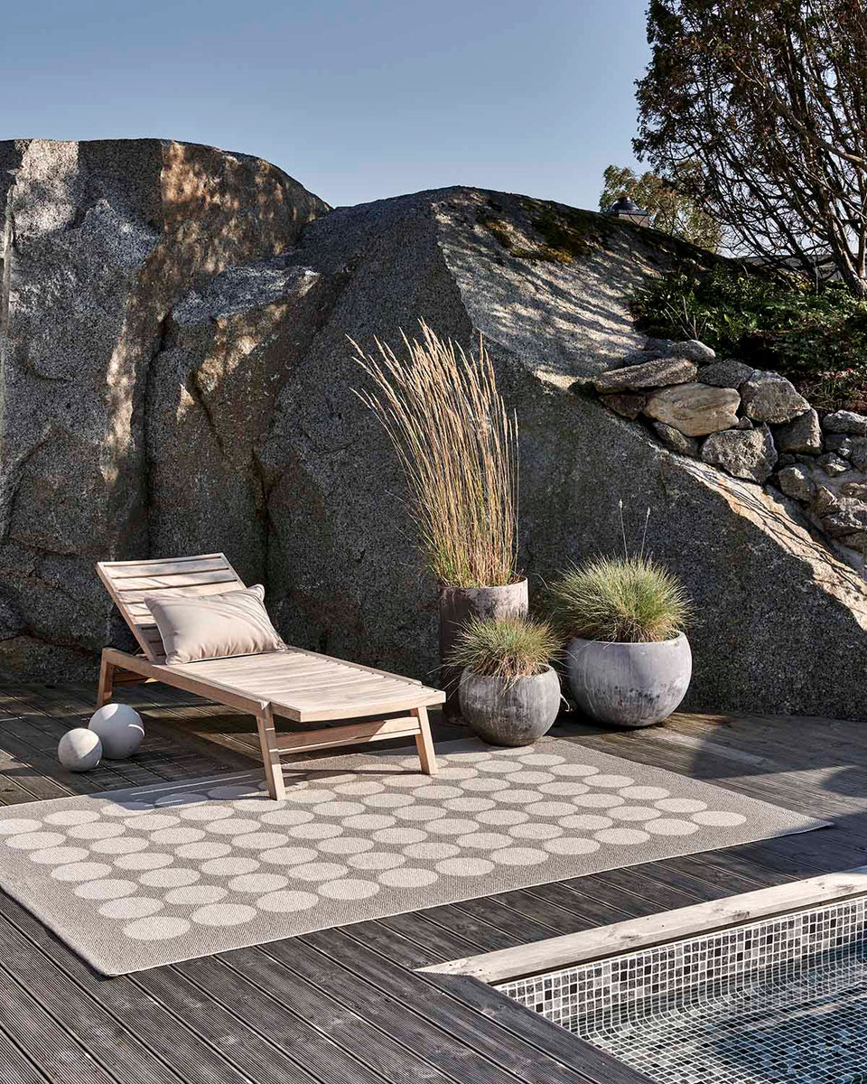 pappelina Teppich HUGO Walnut/Linen , ca. 70 x 160 cm