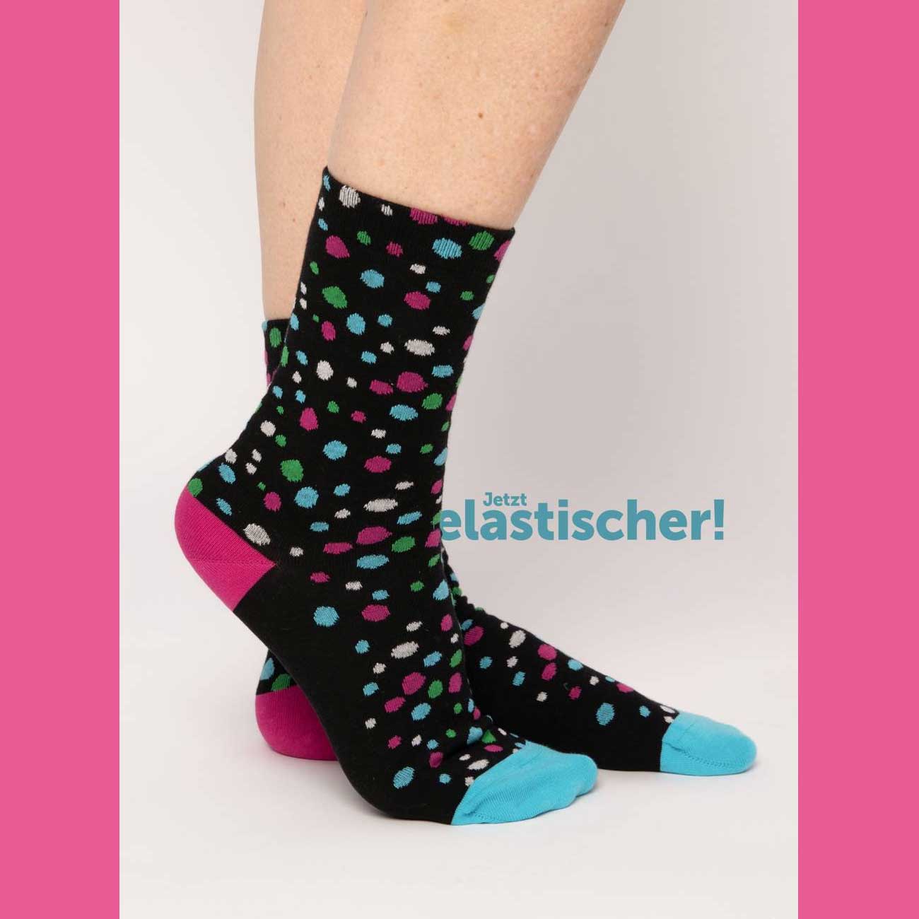  Blutsgeschwister Baumwollsocken Sensational Steps , One Size ( ca. 38 - 40 ), confetti party 