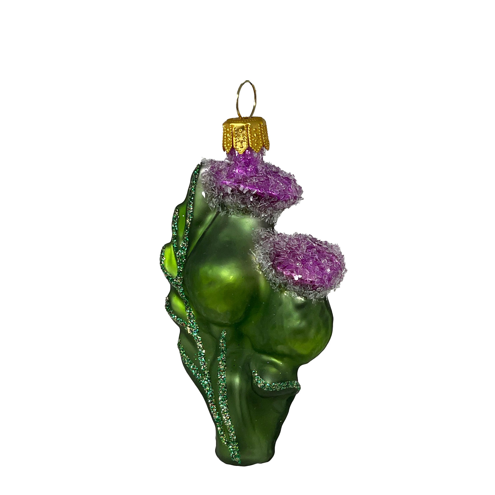 Christbaumkugel Distelblüte ca. cm, Glas , Weihnachtskugel Thistle