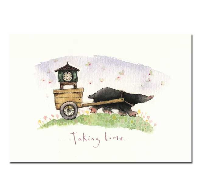 Two Bad Mice Doppelkarte "Taking time" von Two Bad Mice aus England von Fran Evans