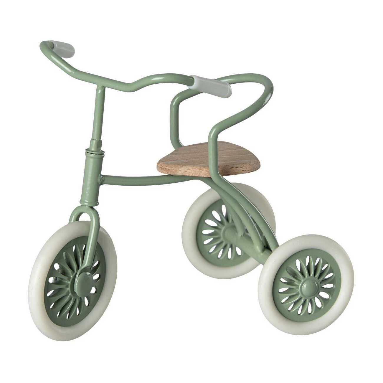Maileg Dreirad grün, Abri à tricycle, Maus,  Höhe ca. 9 cm   