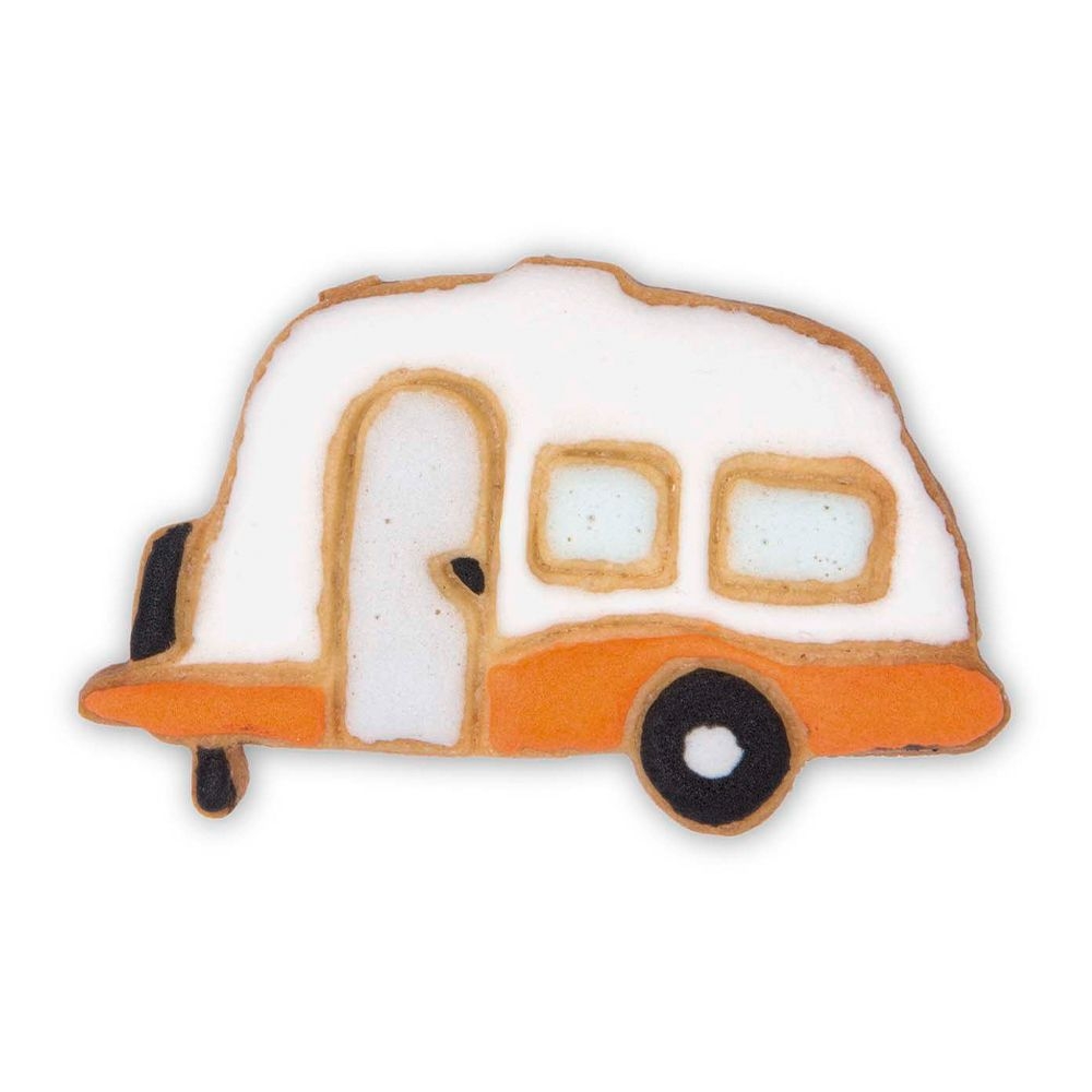 Ausstecherle Wohnwagen - 8 cm  von Städter, Prägeausstecher, Plätzchen Backen , Auto