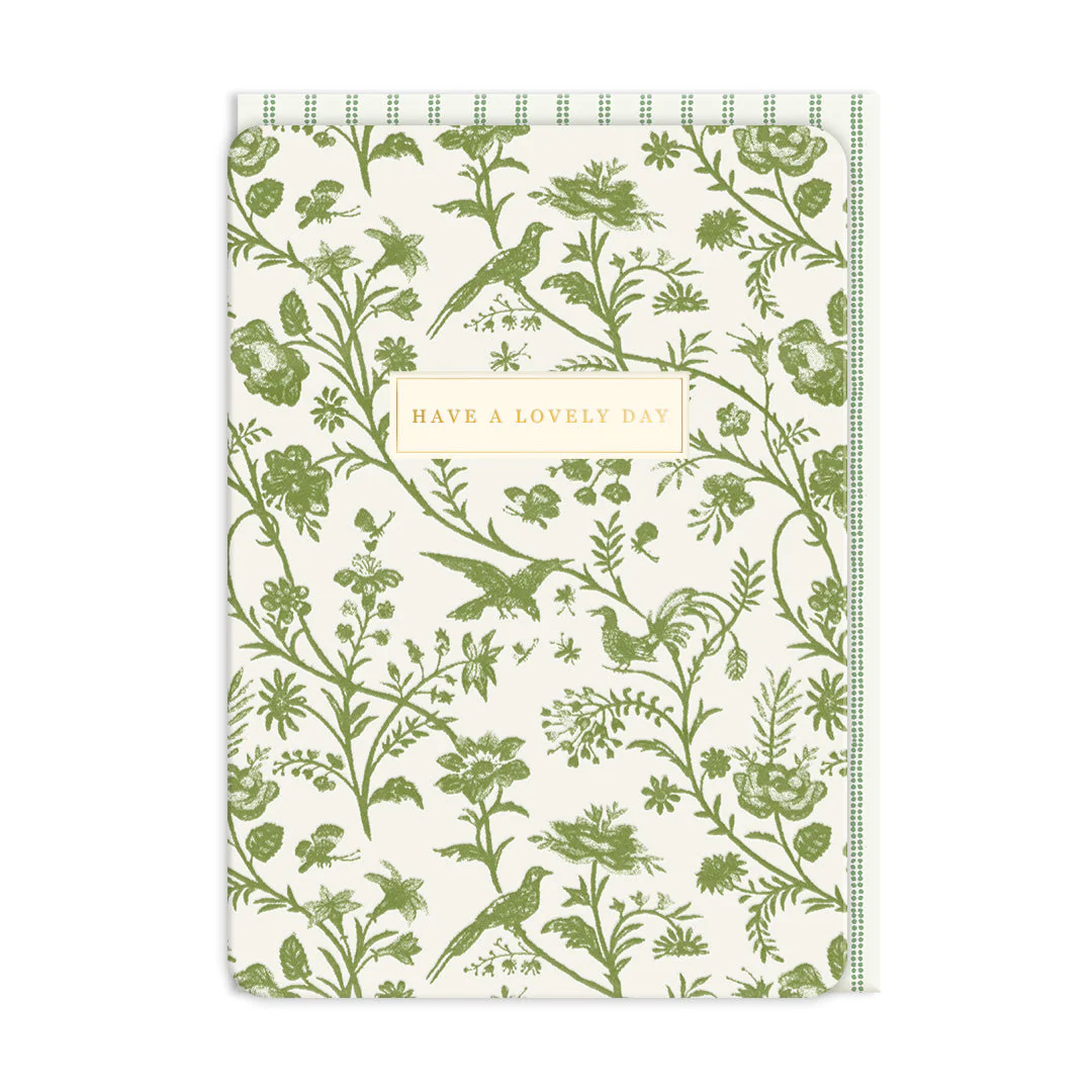 OH DEER Grußkarte Shepherds Purse Greeting Card , HAVE A LOVELY DAY, Geburtstag 