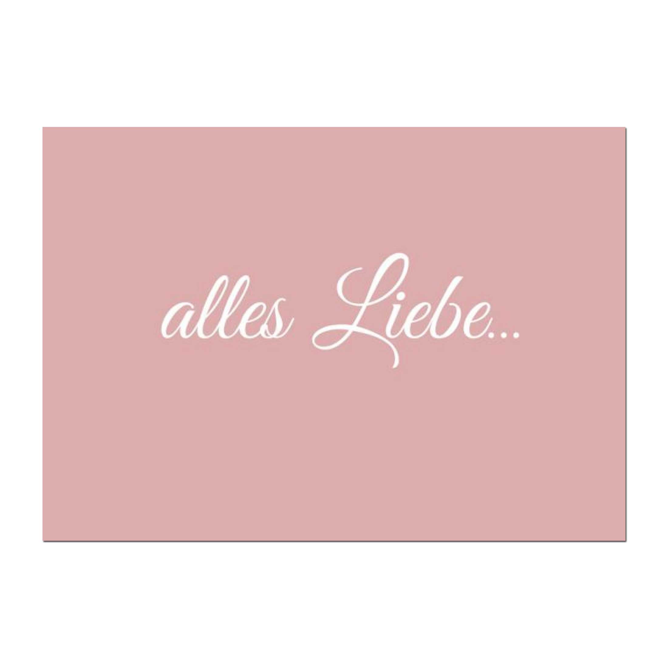 Wunderwort Postkarte "Alles Liebe…"