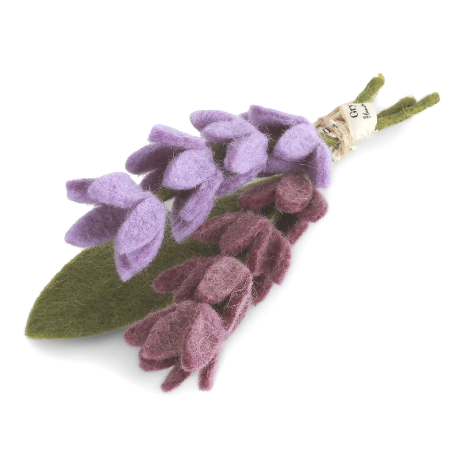 Gry & Sif Filz Lavendel Sträussle/ Lavenders & Leaf - Set of 3, ca. 18 cm