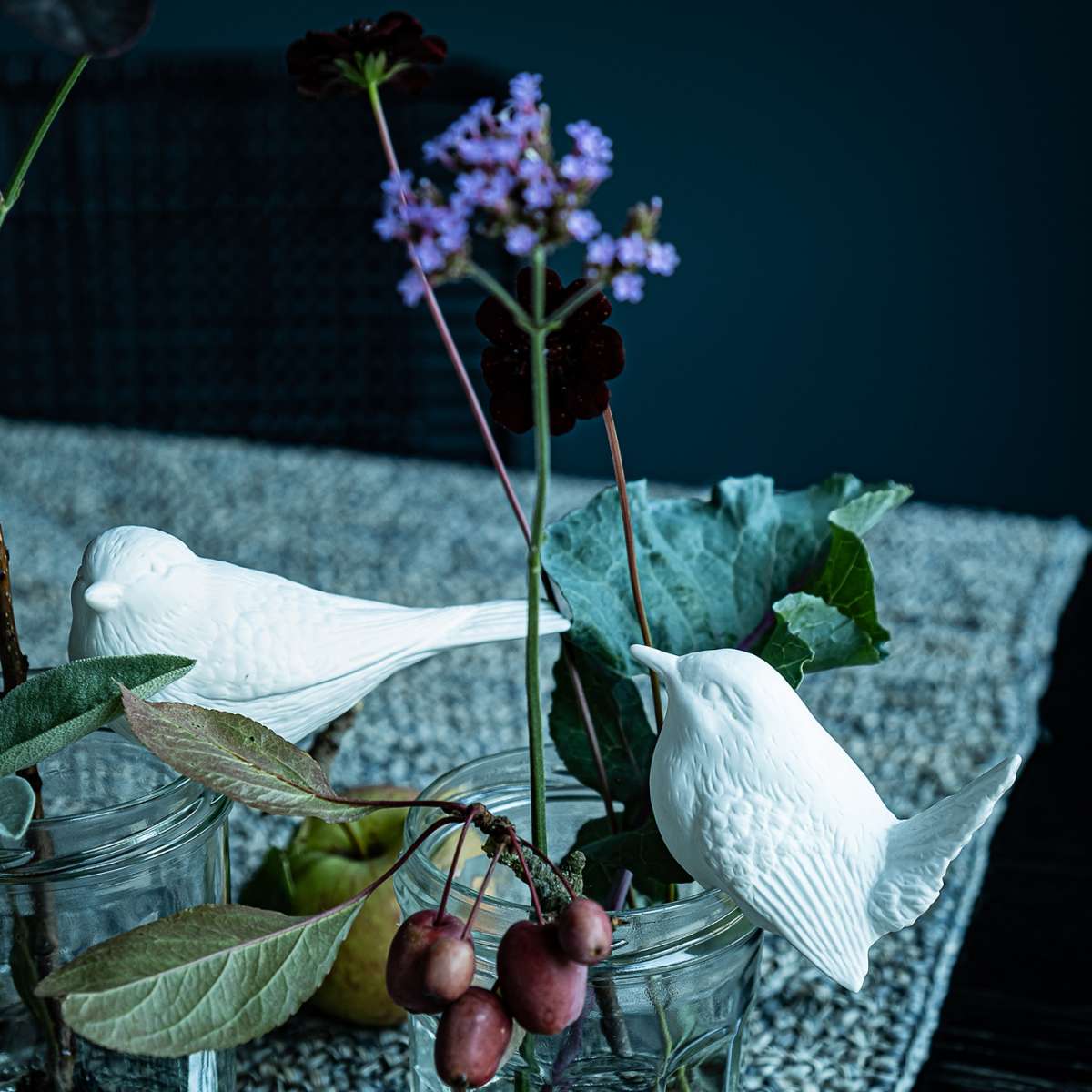 KLATT OBJECTS AMSEL Deko-Objekt Vogel, schwarz, Höhe ca. 10 cm   