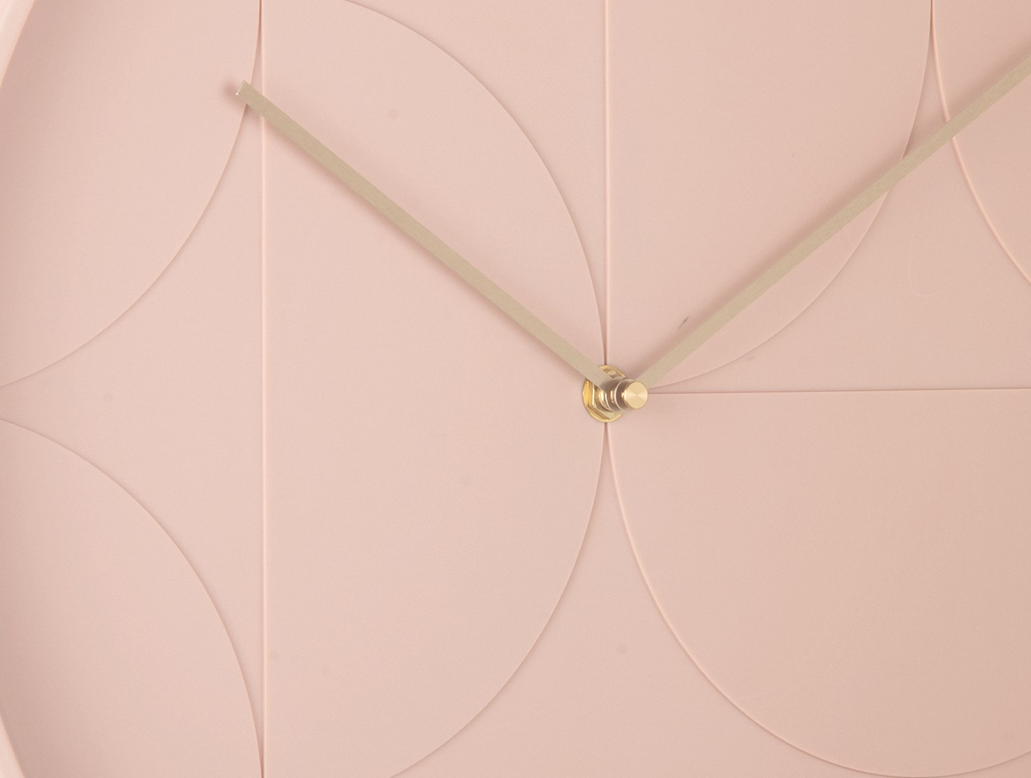 % Wanduhr Echelon Circular,  D.  ca. 40 cm hellrosa von Karlsson, Uhr