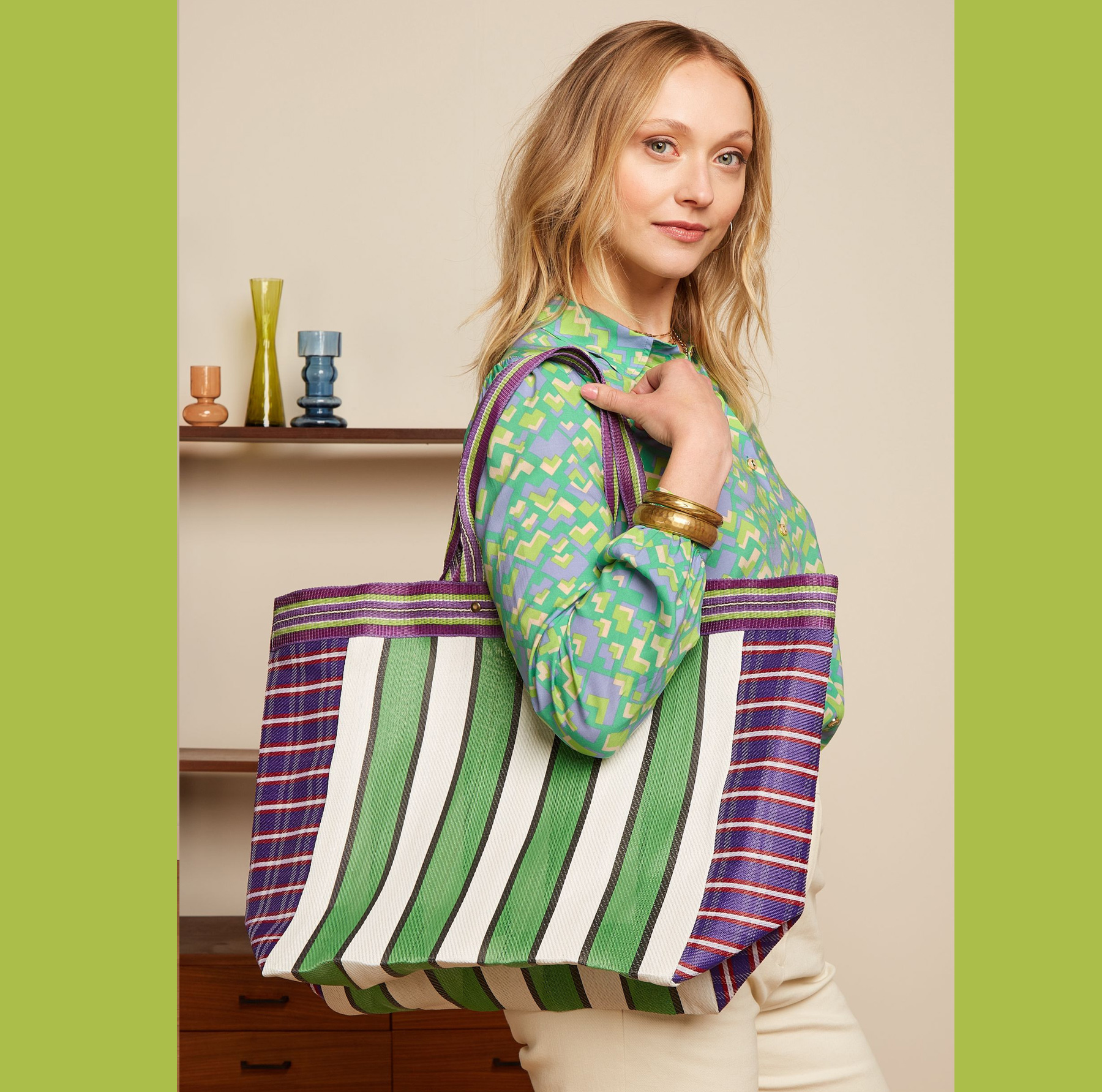 King Louie Big Shopper Mercado, Farbe: Fern Green