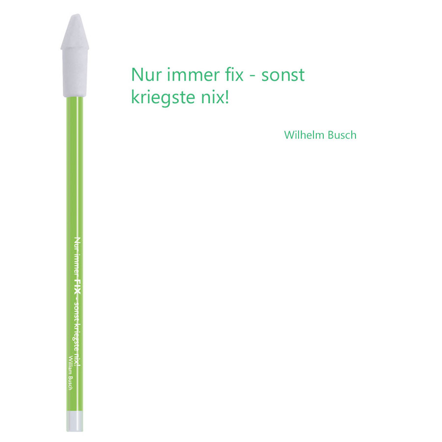 Bleistift grün Fix/ Wilhelm Busch von Cedon 