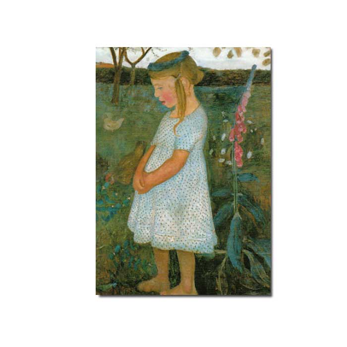 Postkarte Paula Modersohn-Becker " Elsbeth im Garten "    Kunst