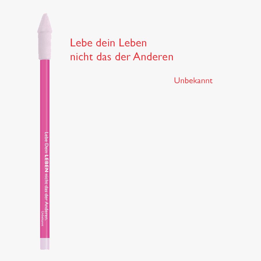 Bleistift pink LEBEN von Cedon
