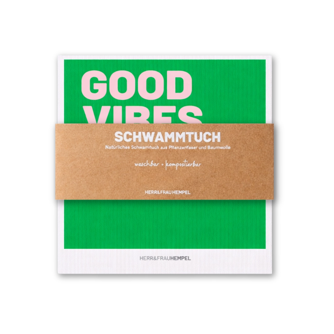 Schwammtuch GOOD VIBES