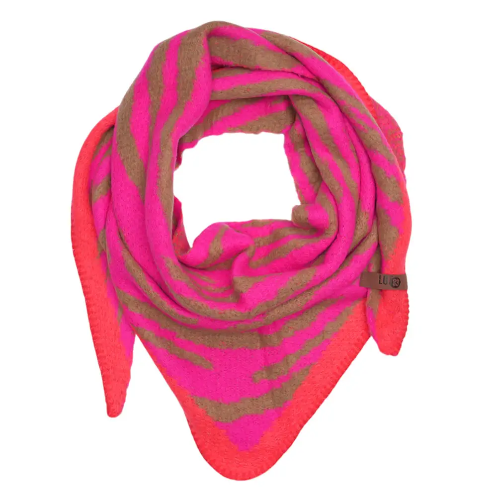 LOT83 Schal Nina Nr. 03, Zebra Neon