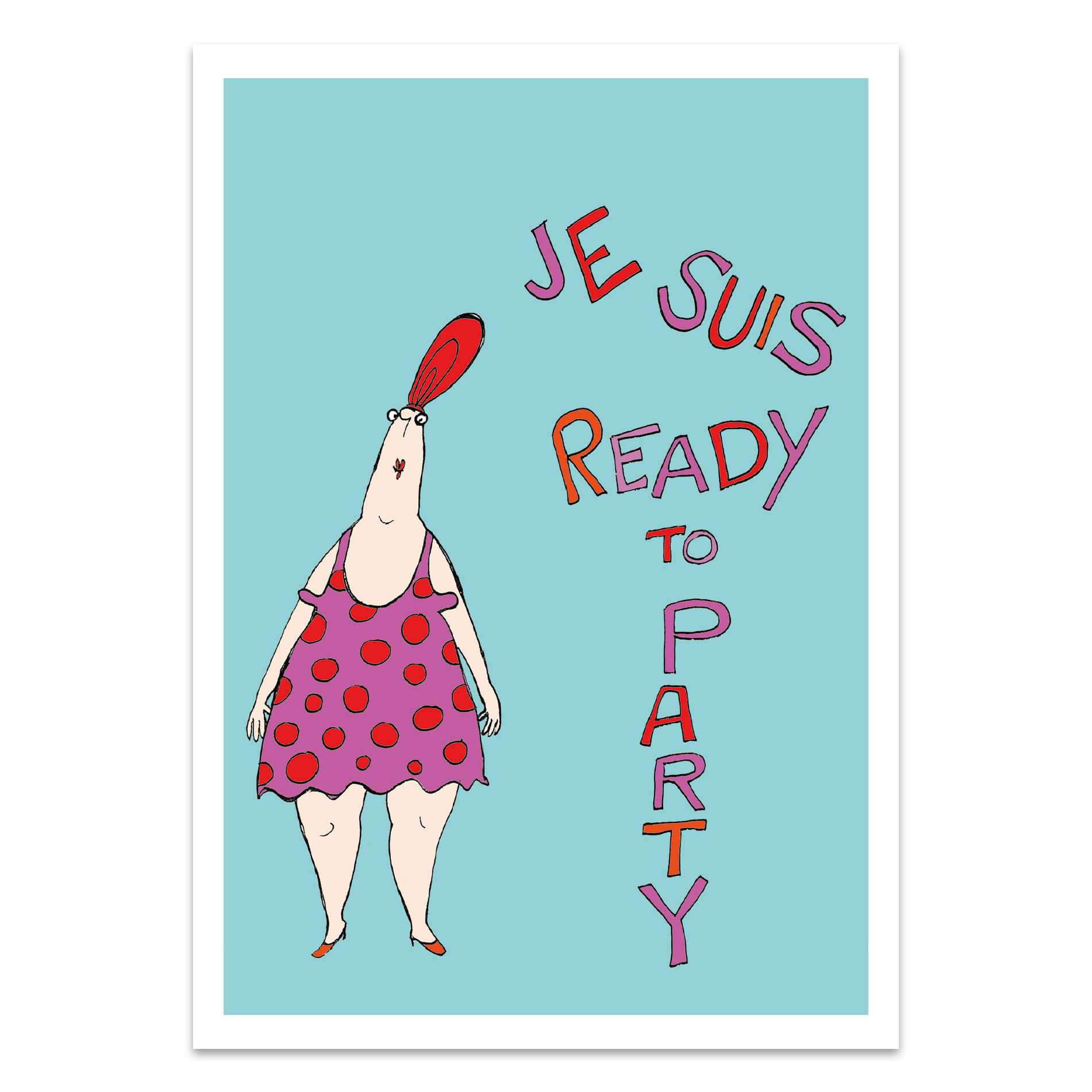 Postkarte kittiekatstudio " je suis..." von kittiekatstudio