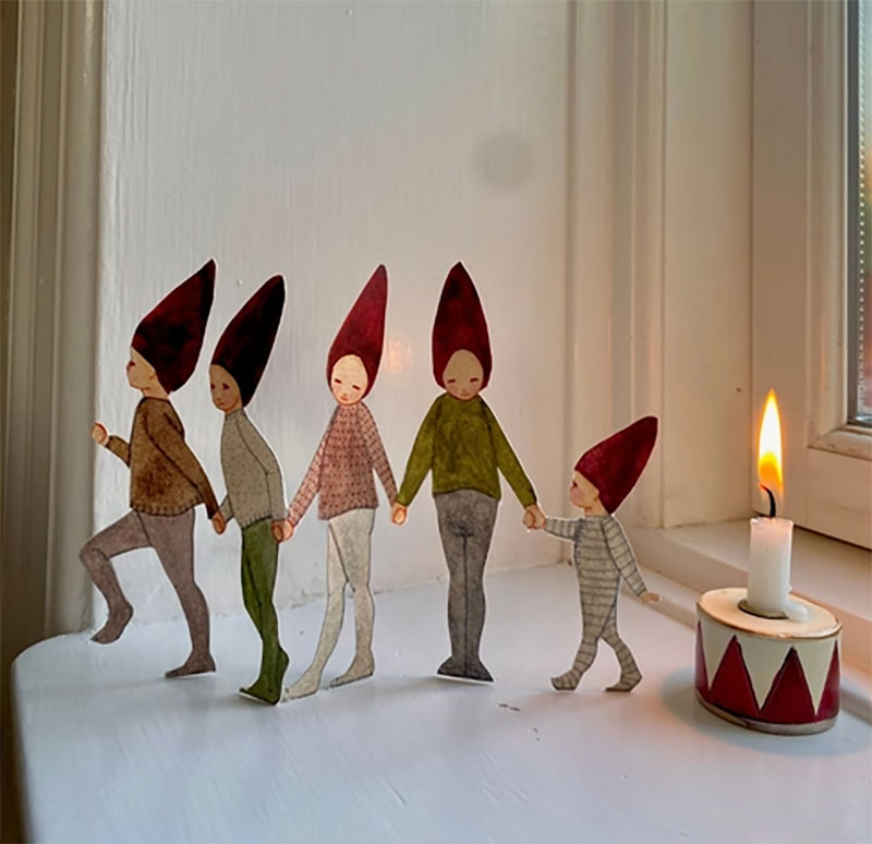 Tall Hat Tales Bastelset Nr. 2 "Die Elfenkinder" aus Papier von Tall Hat Tales aus Dänemark