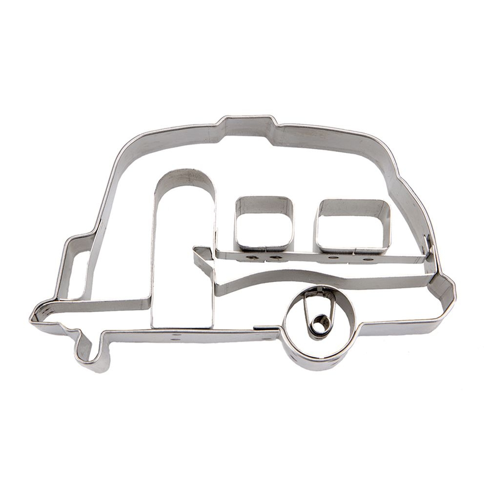 Ausstecherle Wohnwagen - 8 cm  von Städter, Prägeausstecher, Plätzchen Backen , Auto