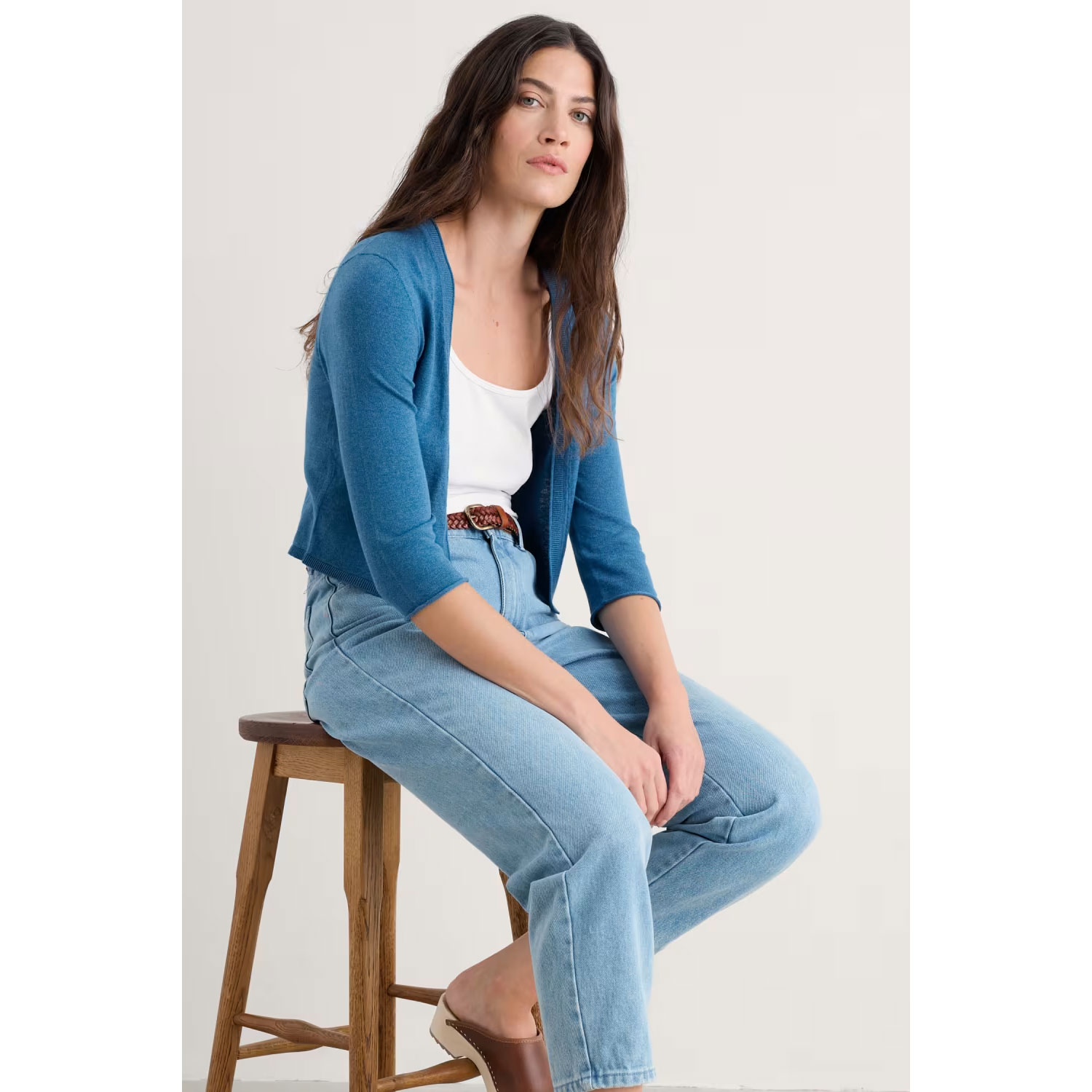 SEASALT CORNWALL Vanessa Strickjacke aus GOTS-zertifizierter Bio-Baumwolle, Farbe: Sailor Blue