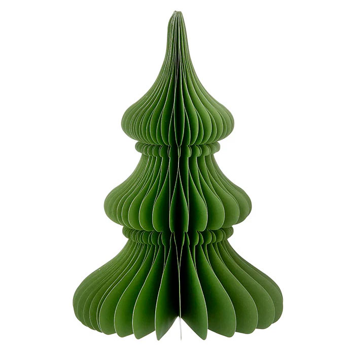 Bungalow Honeycomb Tannenbaum Noble, ca. 30cm Forest von Bungalow, Papier, Honeycomb Tree Noble H30cm Forest