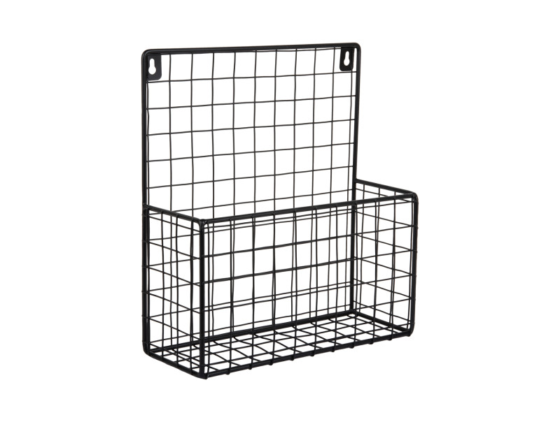 Magazine Rack Reja, Schwarz, ca. 30 cm