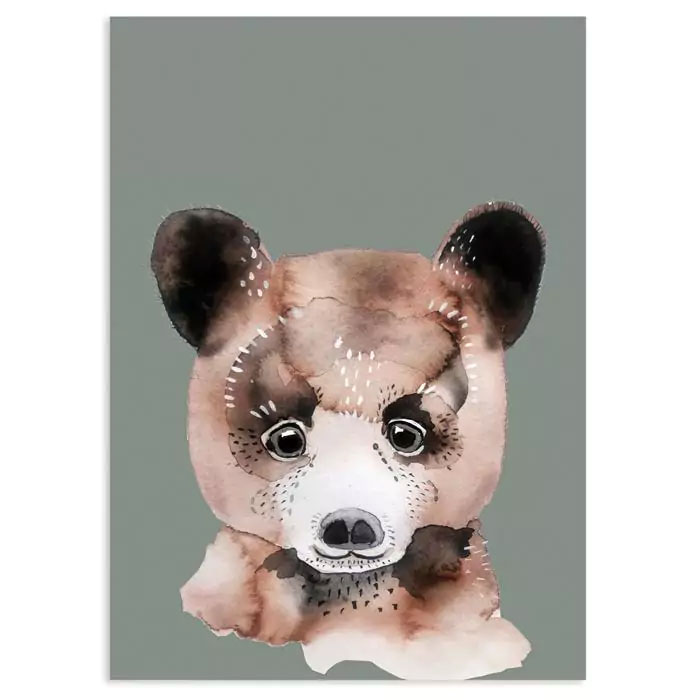 Postkarte Bär von NUUKK 