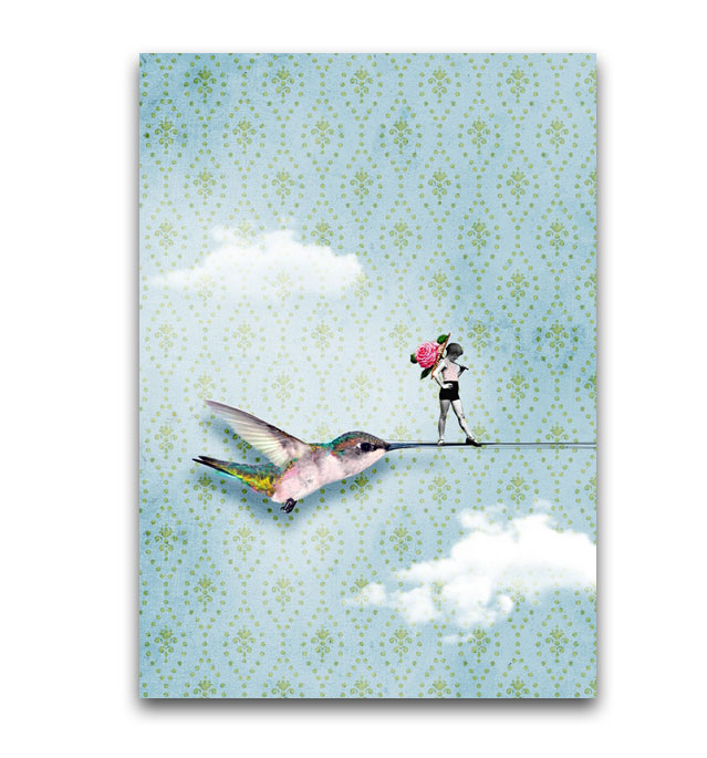 Postkarte La Tack "Kolibri" von La Tack