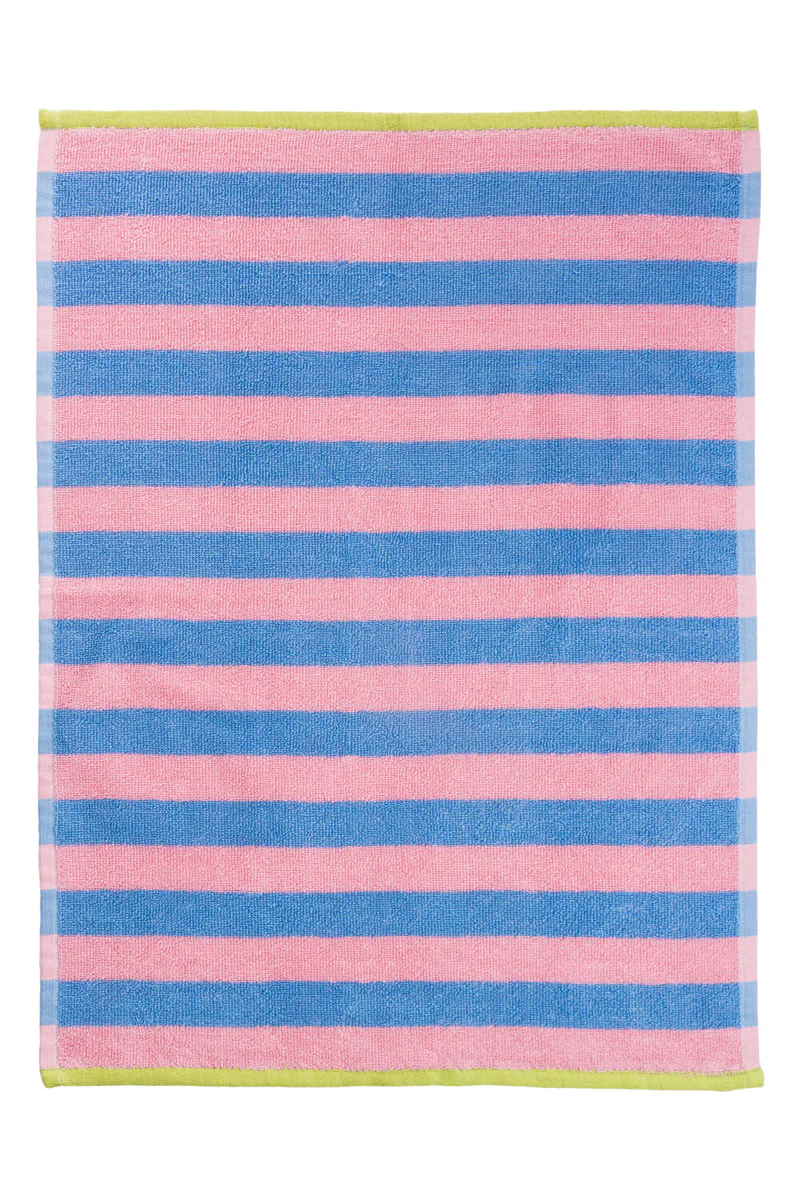 Frottee Geschirrtuch STRIPES Blau/Rosa, ZESTLINE, GOTS Organic 
