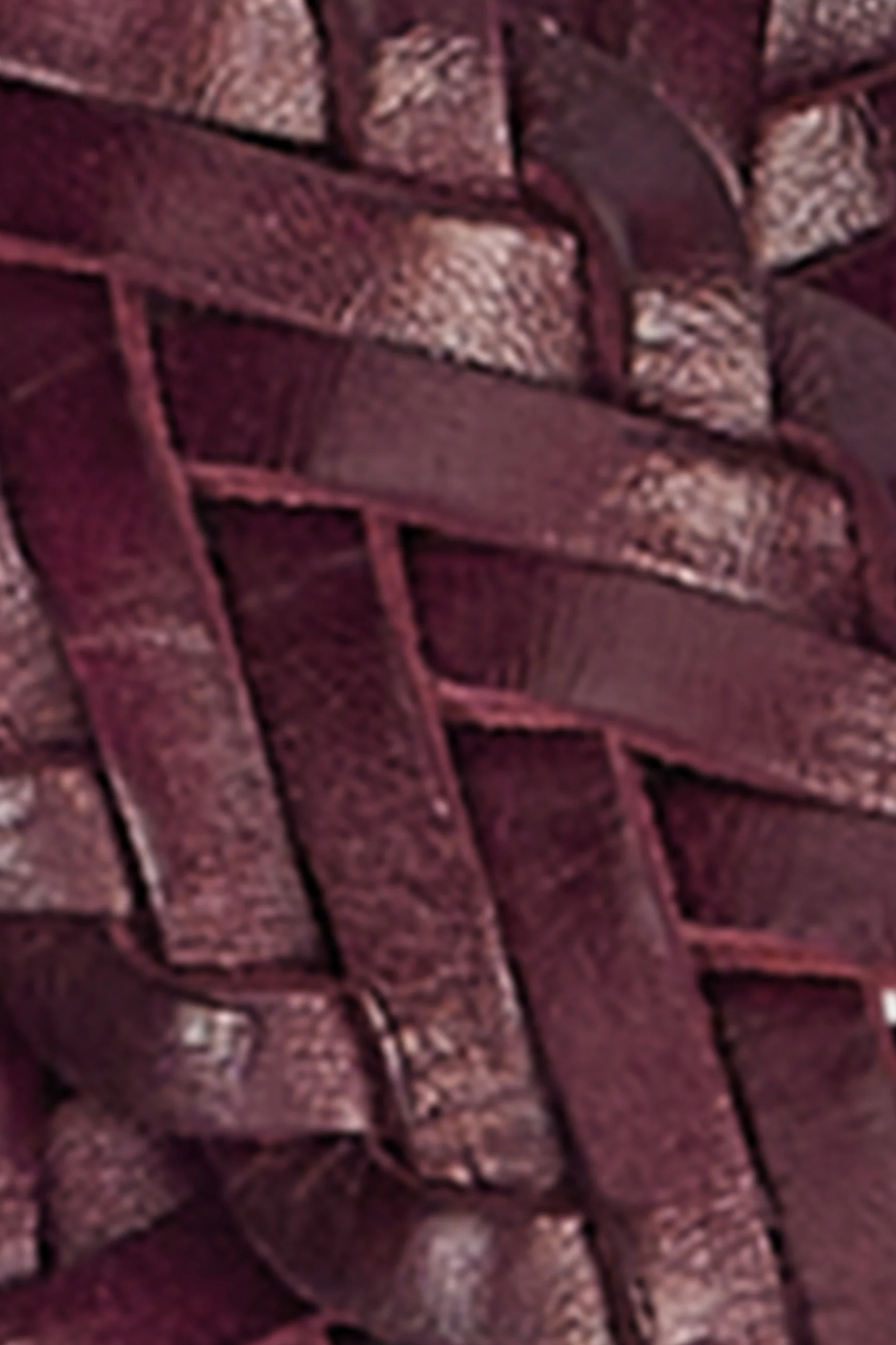 King Louie Gürtel Wide Braid Belt, Farbe:  Porto Red - Belt