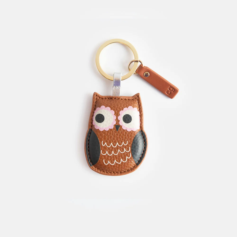 Caroline Gardner Schlüsselanhänger Eule, Brown Owl Keyring