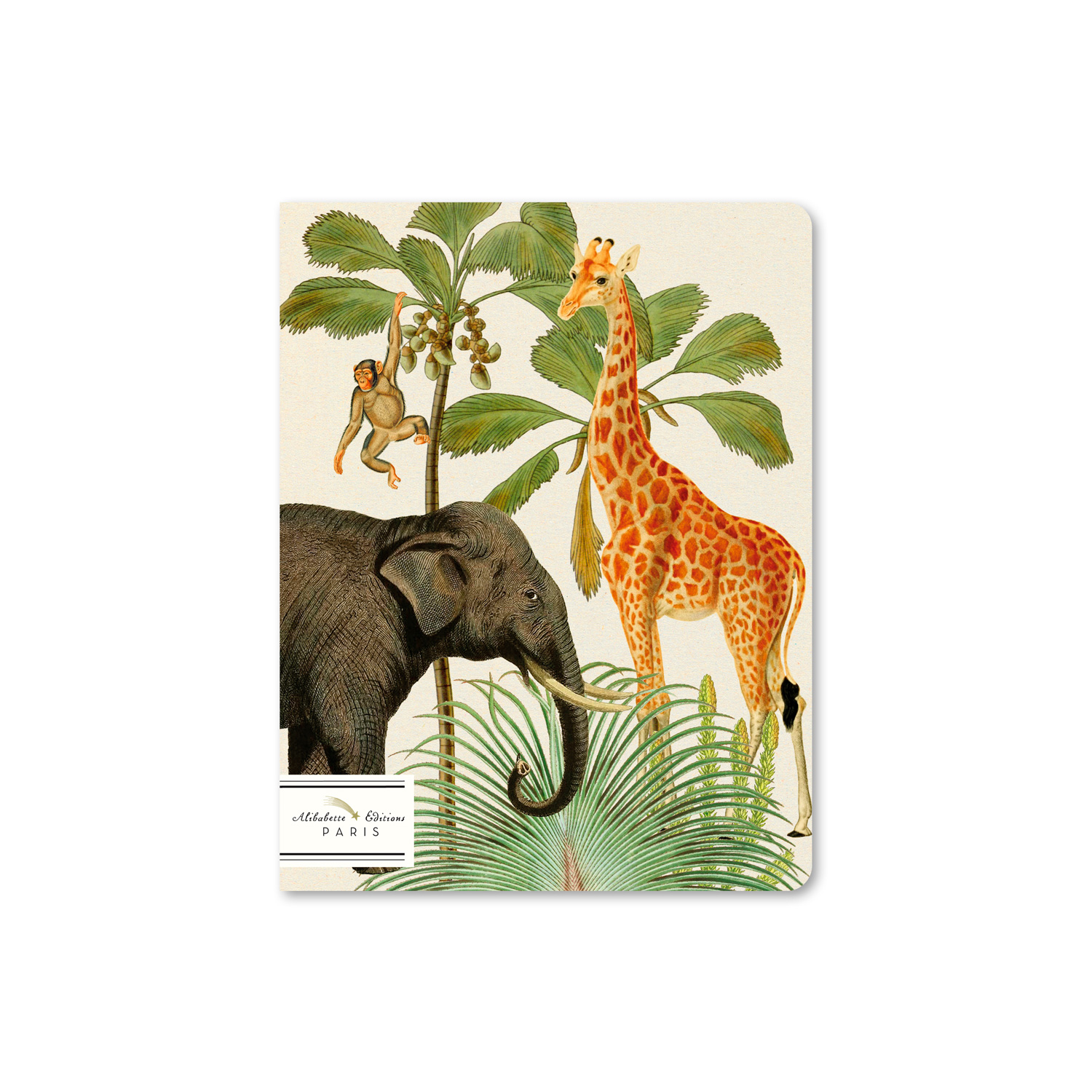 Heft " Paul et Virginie", A5, 17 x 22 cm, 64 Seiten von Alibabette-Editions , Giraffe & Elefant