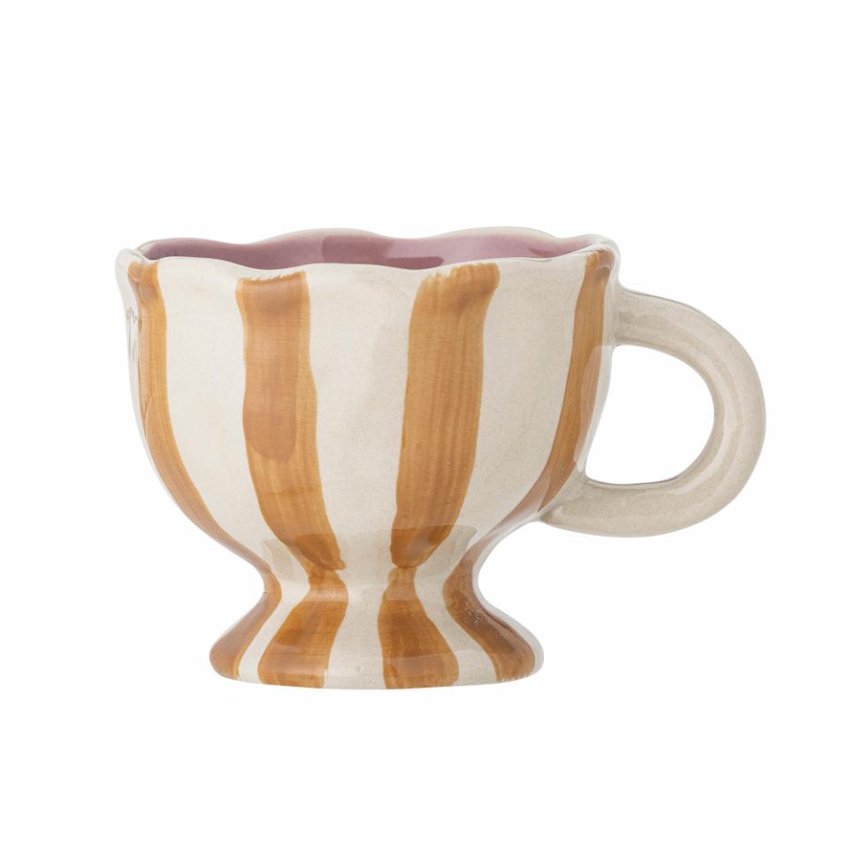 % Willa Tasse, Braun, Steingut von Bloomingville, D9xH5 cm, handbemalt  