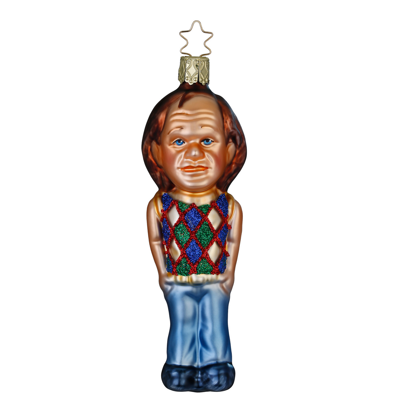 Inge Glas Edition 2025 Olaf Schubert Christbaumschmuck, ca. 13 cm , Deutsche Comedians, Sonderedition 2025 