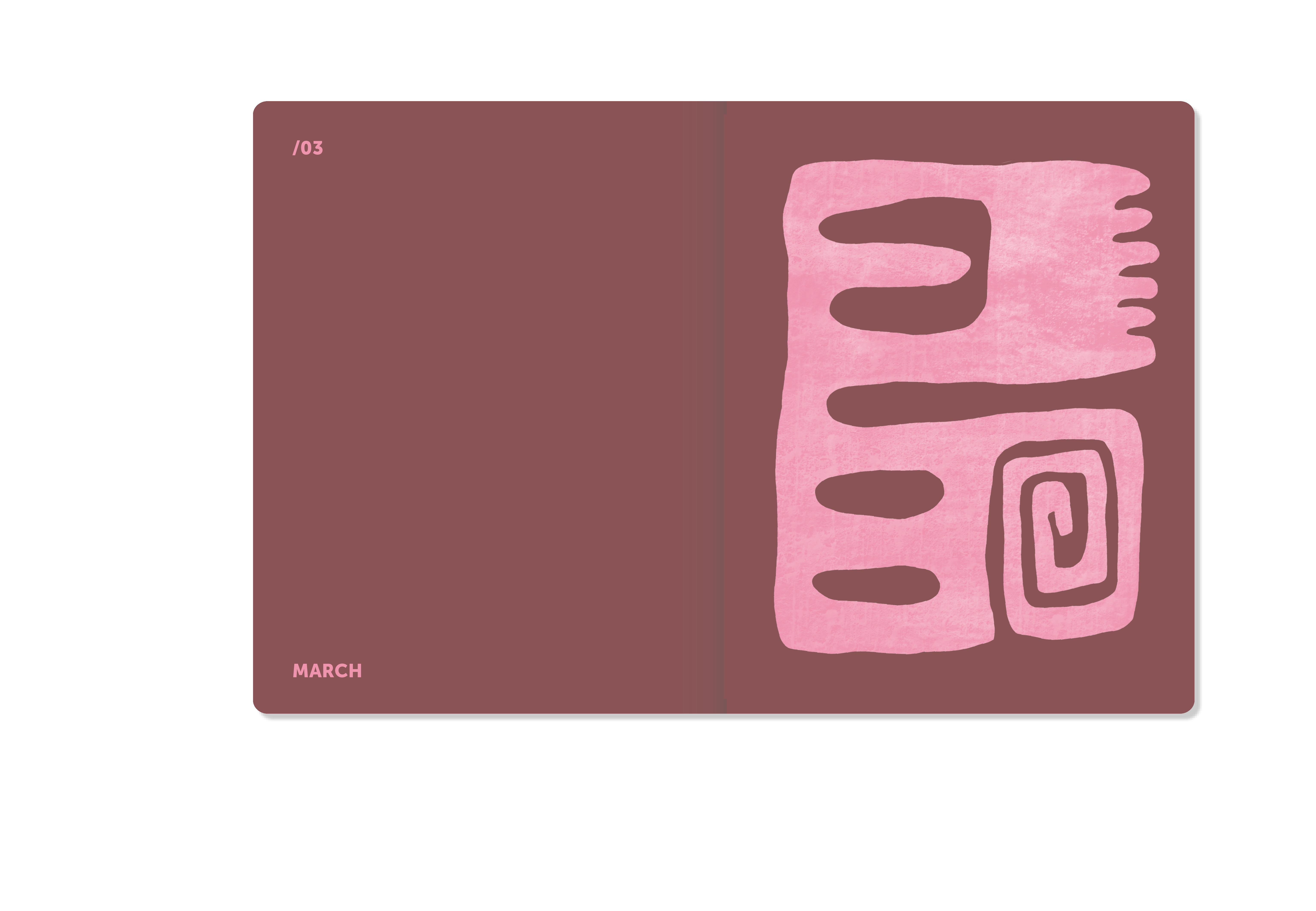 A-Journal A-Planner Diary 2027 - Pink Linen, Kalender 2027