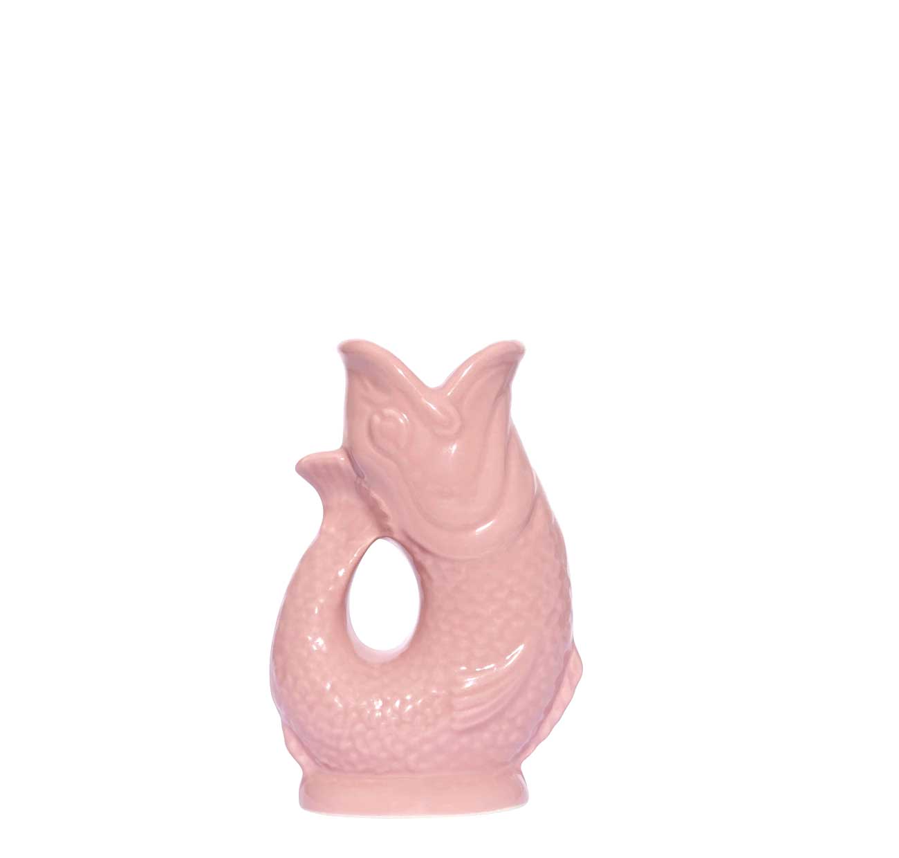 Gluckigluck  Fisch Vase MINI Baby pink ca. 0,04 L, Höhe ca. 9 cm     