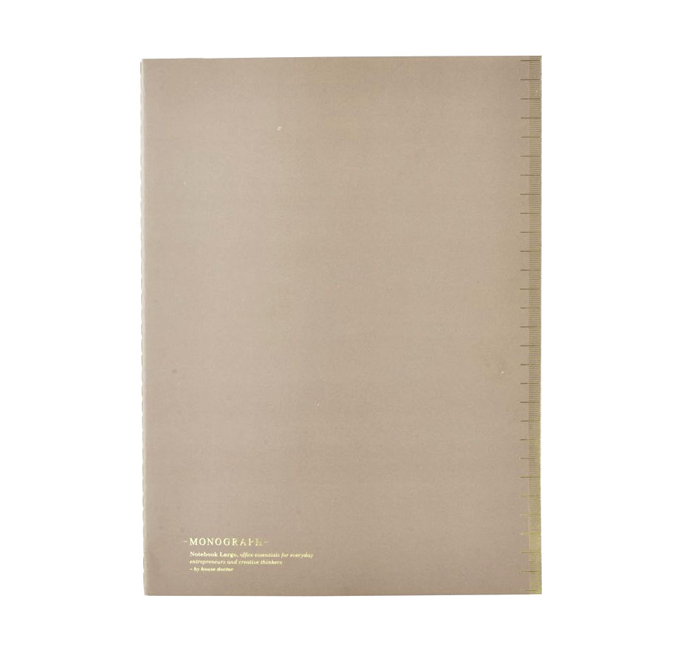 Monograph Notizbuch, Braun, l: 30 cm, w: 21 cm, Papier liniert