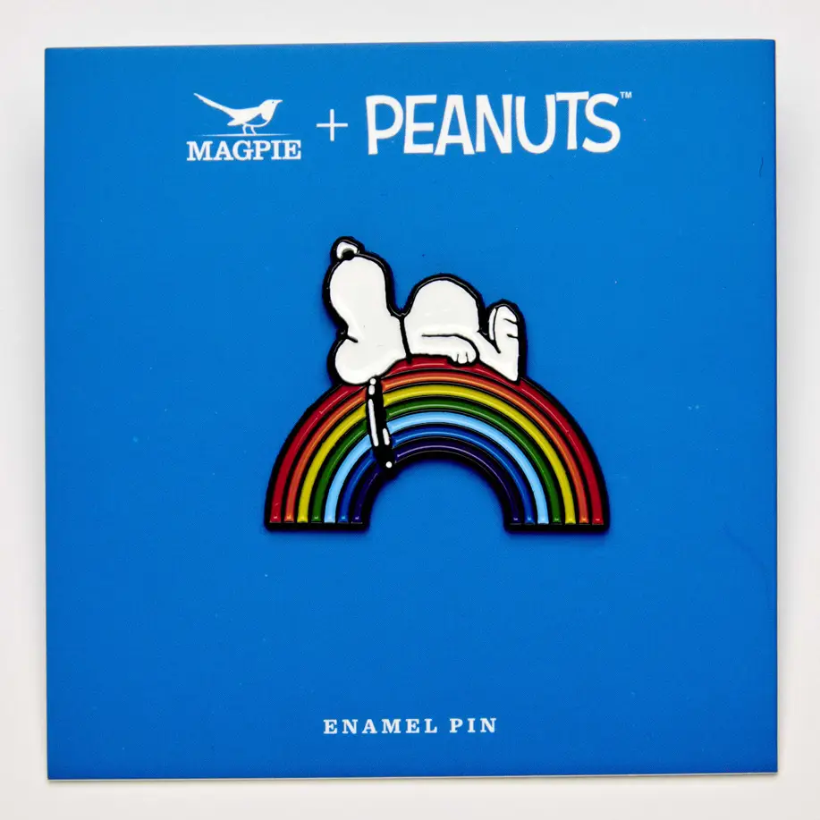 The Peanuts PIN "Good Vibes" SNOOPY auf Regenbogen von The Peanuts