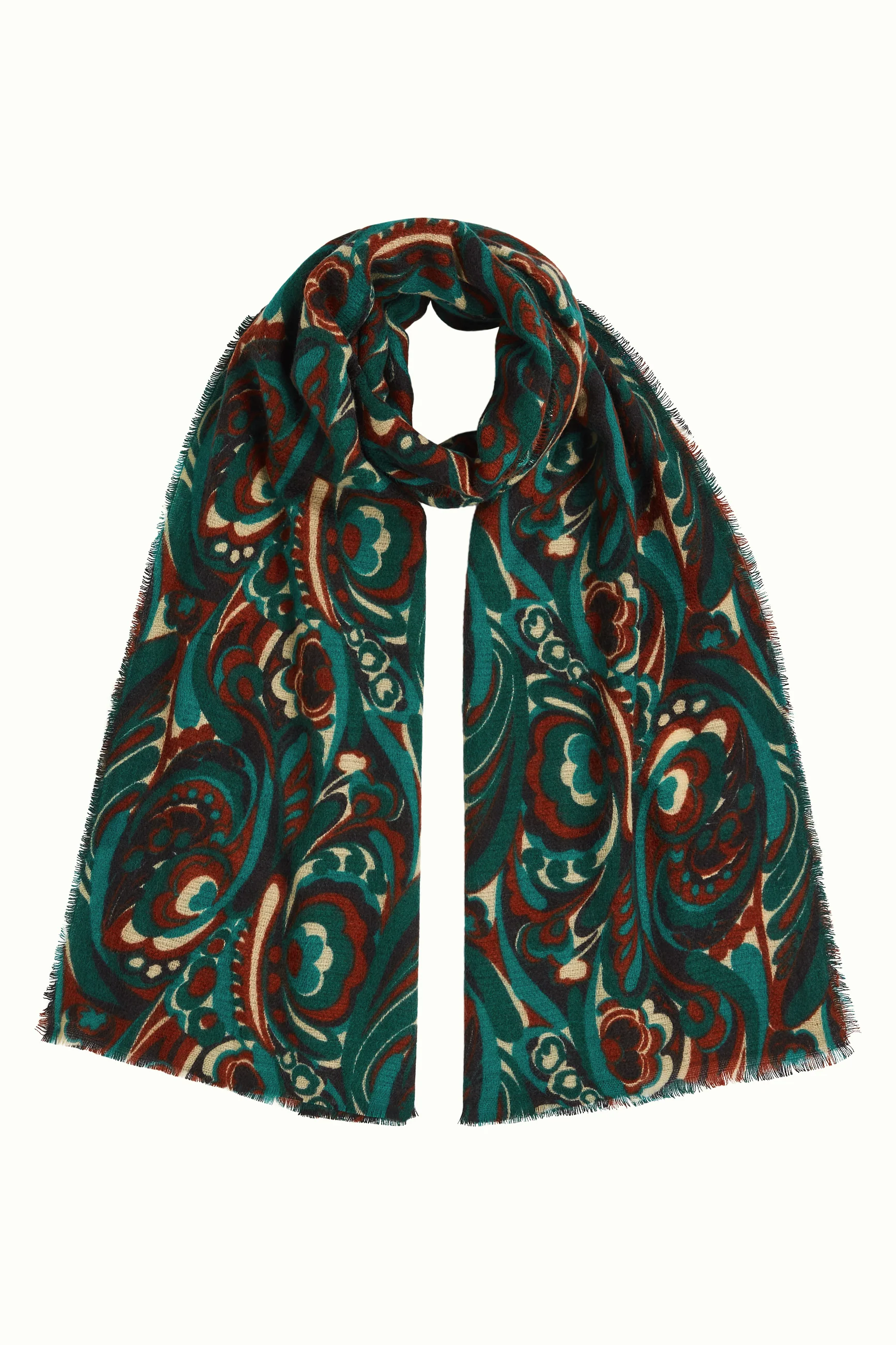 King Louie Schal Maude Scarf, Farbe Botanical Green - Scarfs