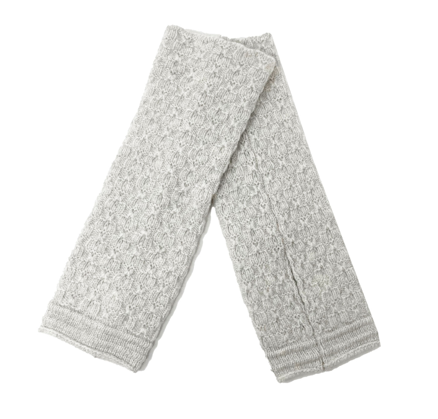 McKernan Handstulpen "TUCKER" SILVER FOG , ca. 27 x 8 cm, 100% Wolle, Pulswärmer      