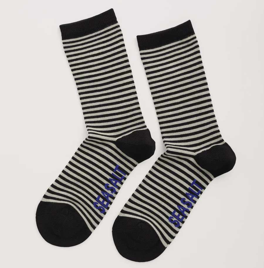 SEASALT CORNWALL  Women's Sailor Socks In Woad Onyx