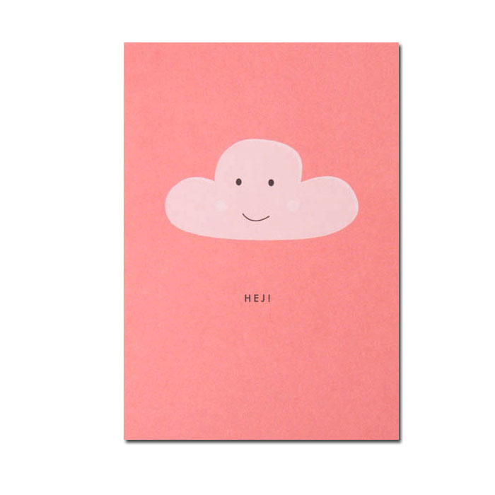 Postkarte „Hej“, Holzschliffpappe von Papier ahoi, Wolke Postkarte „Hej“, Holzschliffpappe von Papier ahoi, Wolke