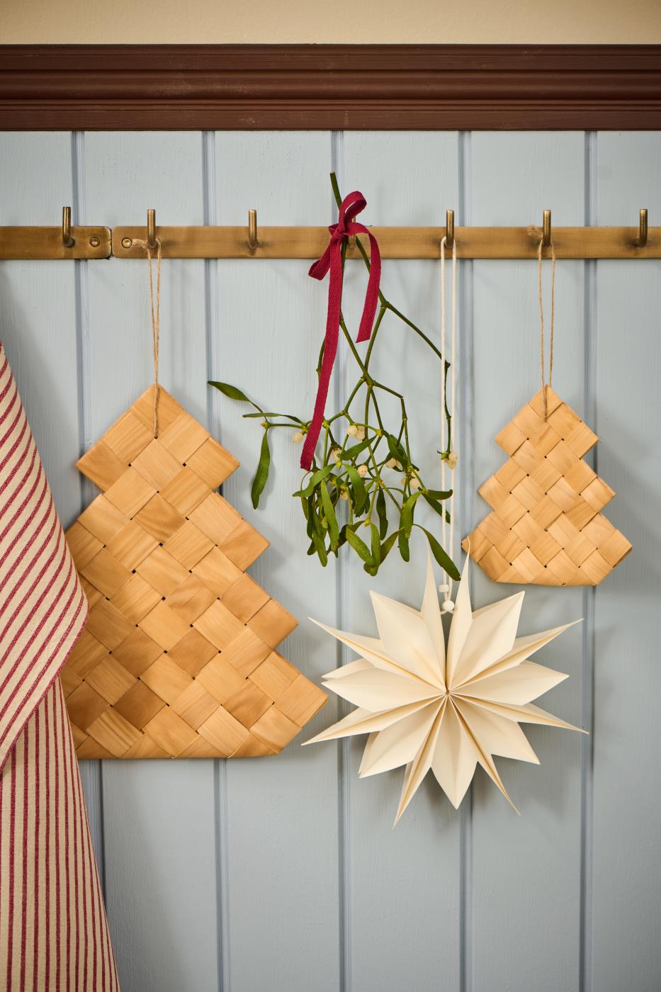 % Tannenbaum zum hängen geflochten Spanholz, Höhe ca. 30 cm von IB Laursen   