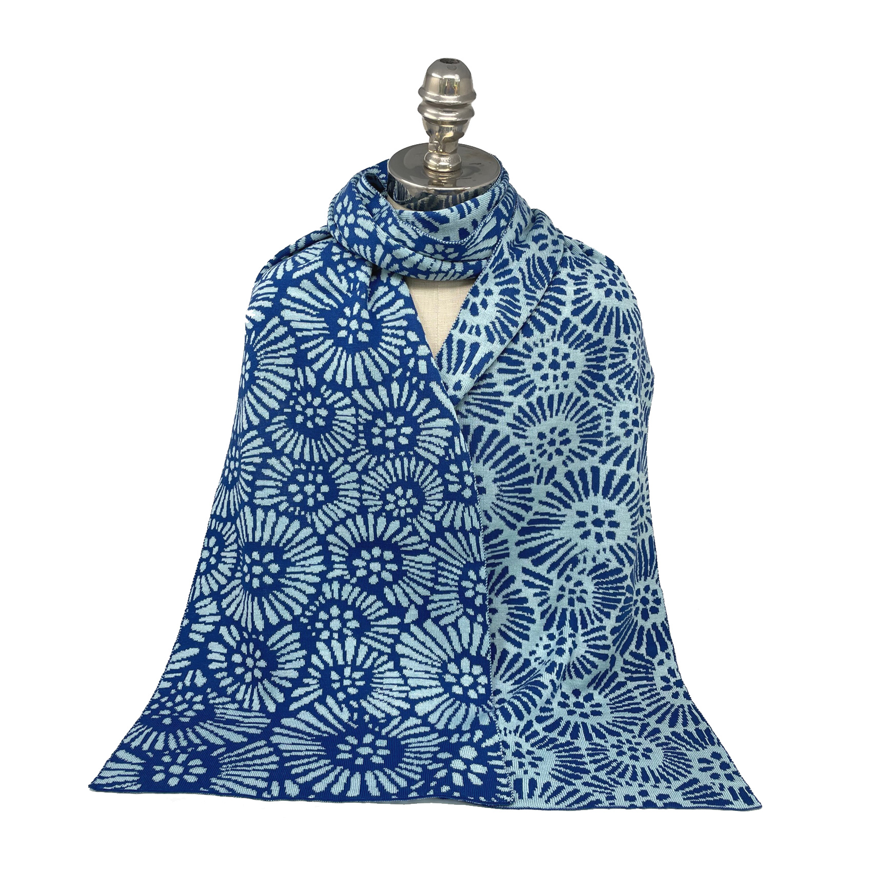 McKernan Schal "FLORIE" SKY WATCH, ca. 28 x 180 cm , 50% Seide 50% Baumwolle