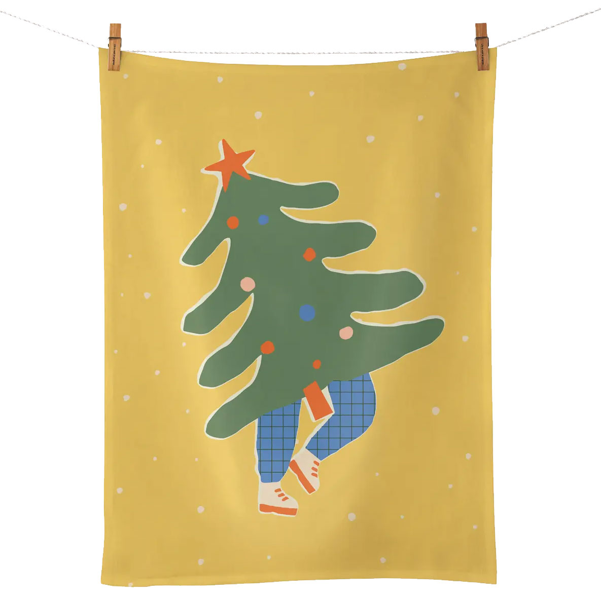 Geschirrtuch fancy dancy, Organic Kitchen Towel , Geschirrtuch Weihnachten