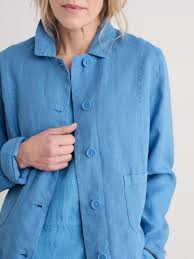 SEASALT CORNWALL Arame Leinenjacke, Farbe: Clear Sky