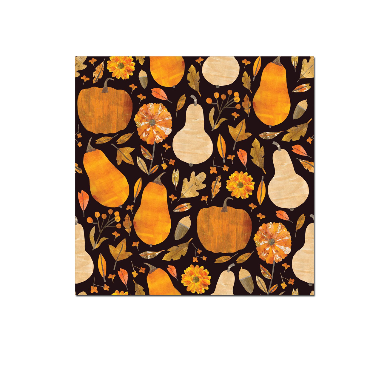 Papierservietten Pumpkin Party, 25 x 25 cm  , Cocktailservietten , ppd  Kürbis, Herbst 