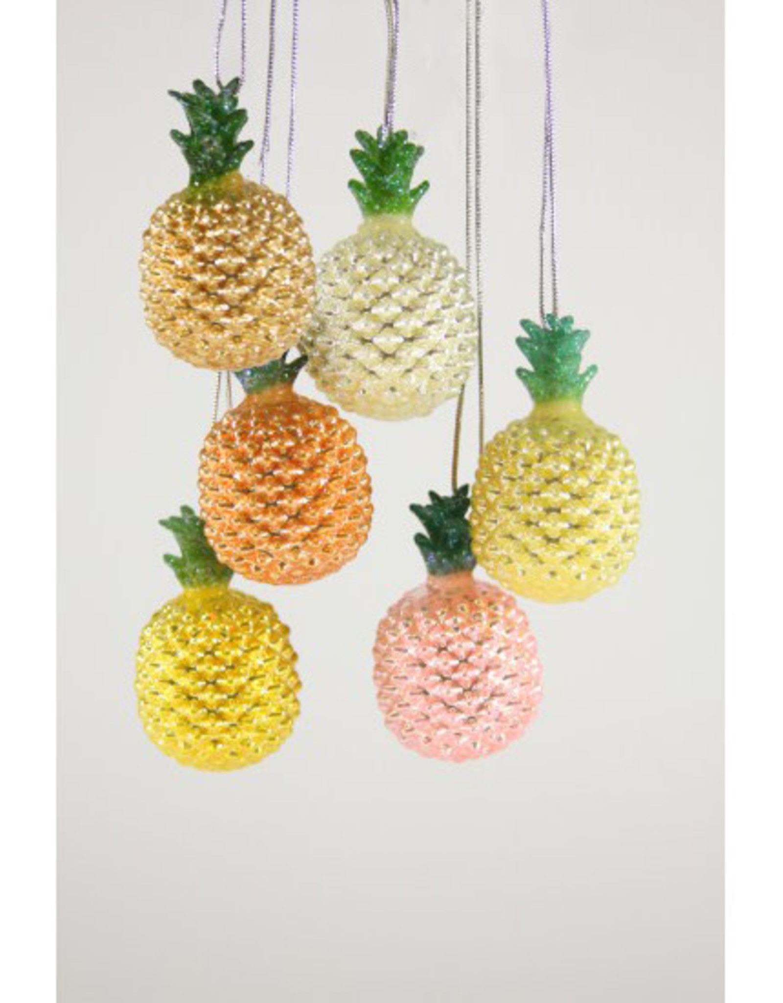 % Weihnachtskugel Ananas klein, ca. 5 cm