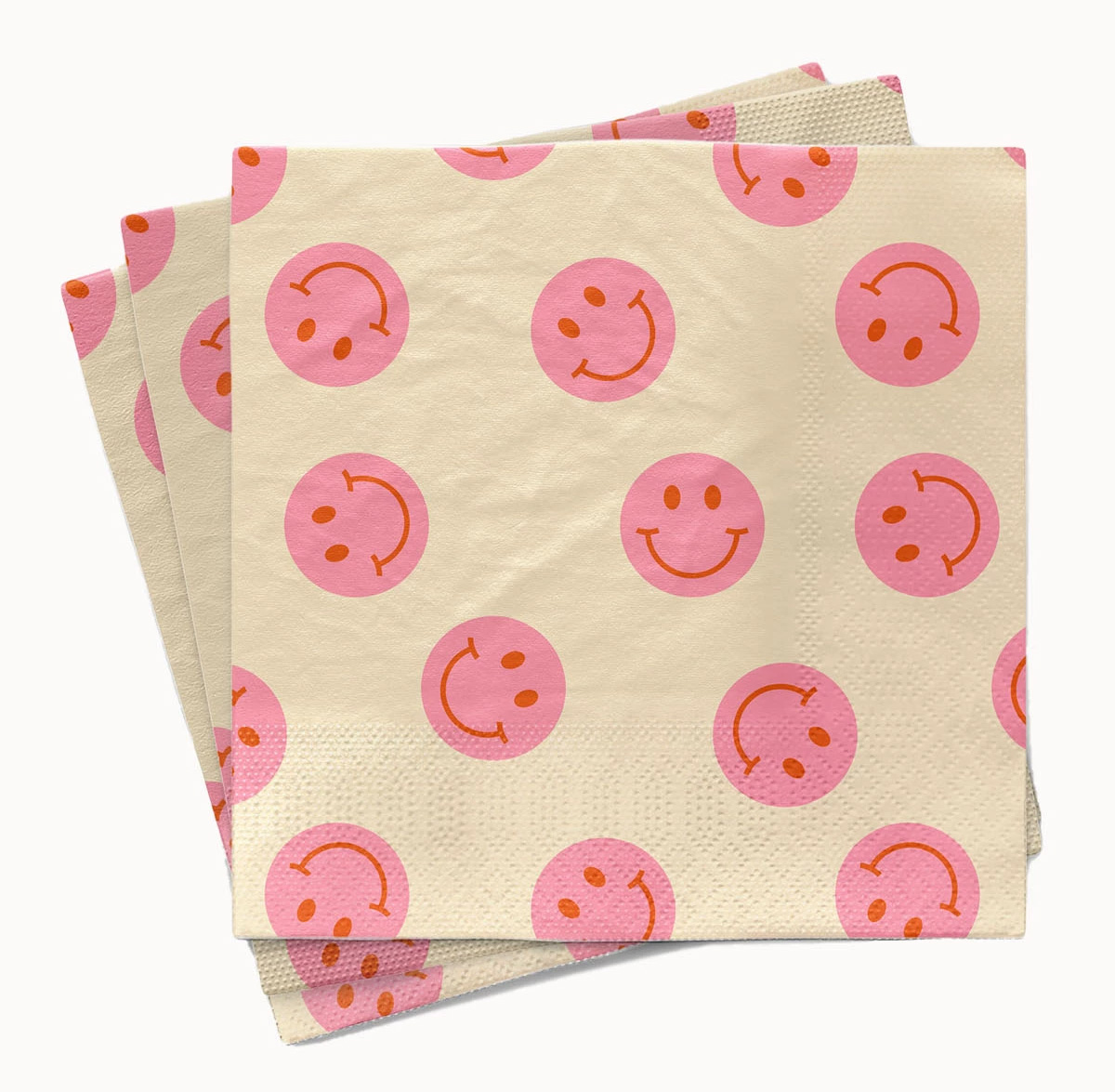 Papierservietten  Bambus Serviette - Smilies , 33 x 33 cm  