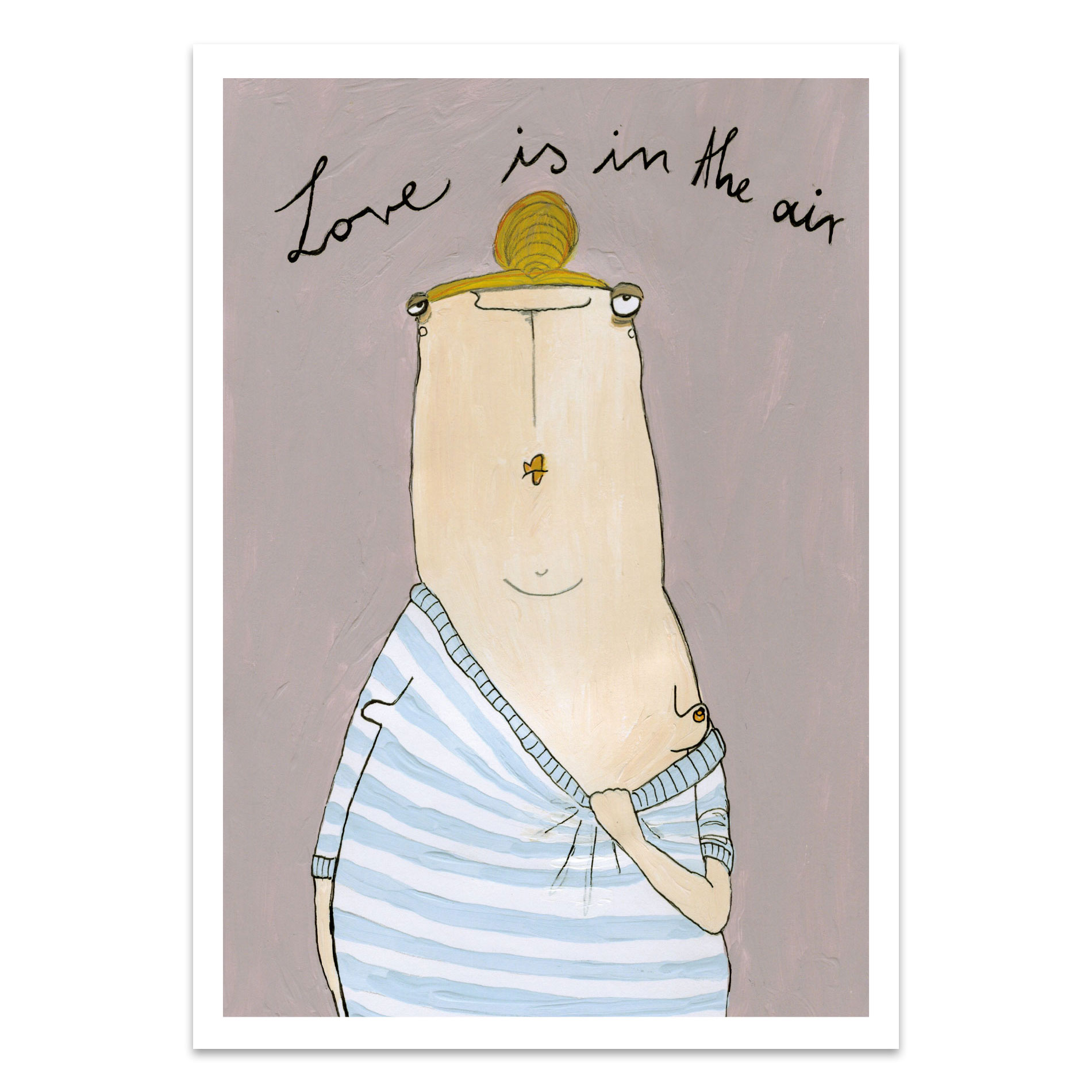 Postkarte kittiekatstudio " love is in the air" von kittiekatstudio 