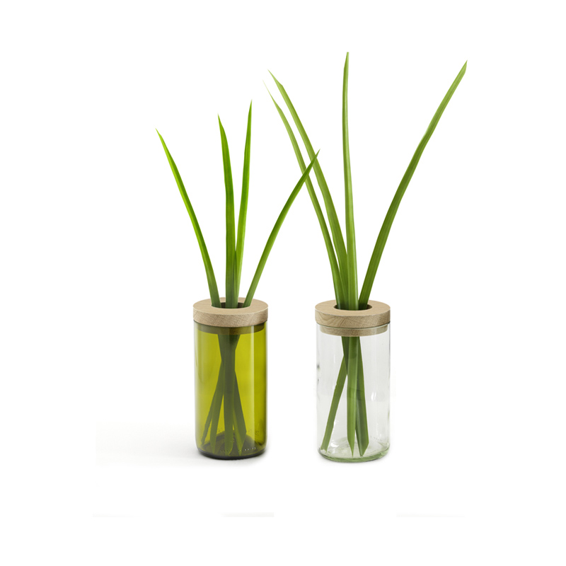 % Vase & Dose grün von side by side     