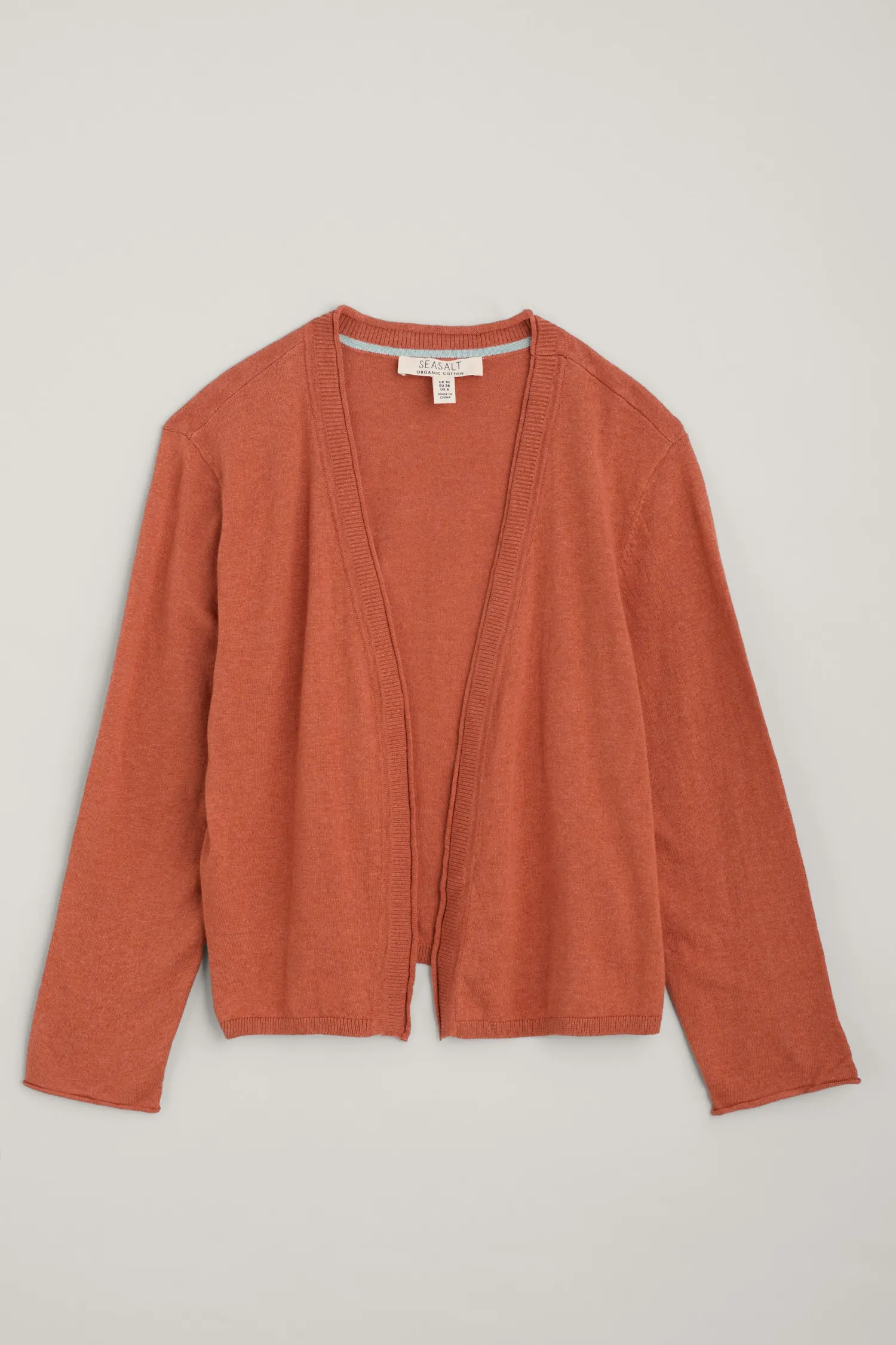 SEASALT CORNWALL Strickjacke / Cardigan VANESSA Organic Cotton Cardigan, Papaya