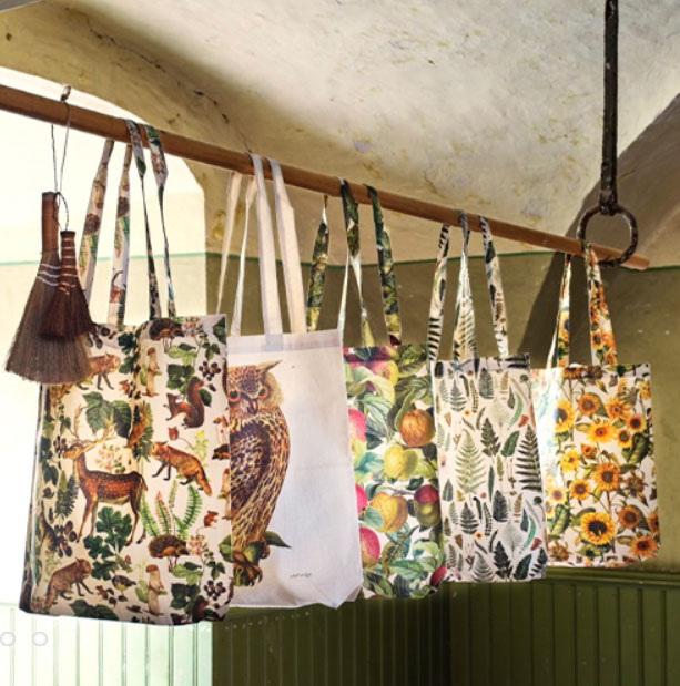 Sköna Ting Stofftasche "Mushroom forest" Fliegenpilz, ca. 38x42 cm. Baumwolle